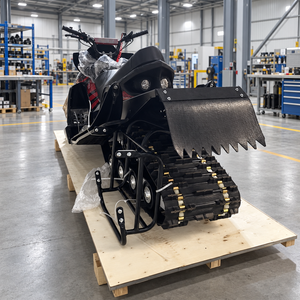 YQ1 snowmobile factory view with an attachment shown for reference; inclusion is not confirmed
